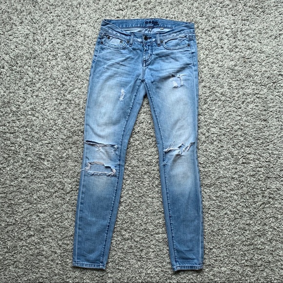 🤍2/$20 Bebe Distressed Skinny Jeans - Picture 5 of 8